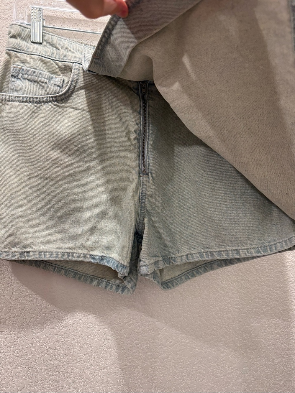 Asymmetrical Jean Skort (Sample piece from Free People/Anthropologie factory) - Picture 4 of 7